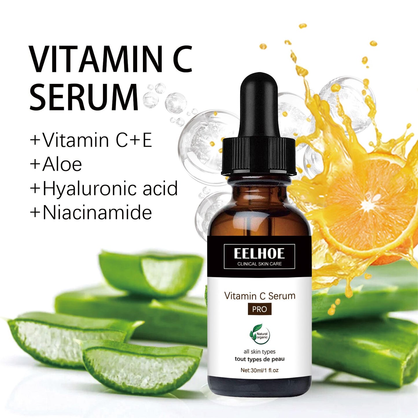 EELHOE Vitamin C Serum
Für ein strahlendes, gefestigtes und jugendlich wirkendes Hautbild