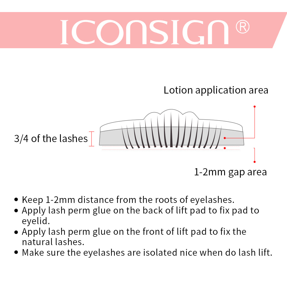 ICONSIGN Wimpernlifting Set – Professionelles Lash Lift & Wimpern-Perming Kit für langanhaltend geschwungene Wimpern