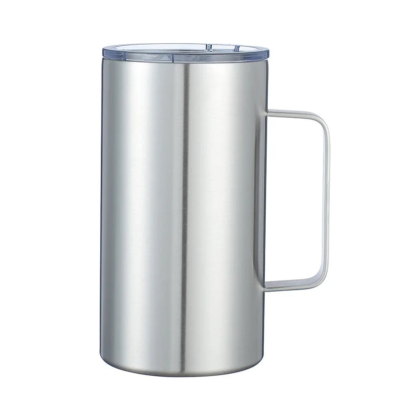 24oz Stainless Steel Coffee Cup Thermos Mug Leak-Proof Travel Thermal Vacuum Flask Insulated Water Bottle