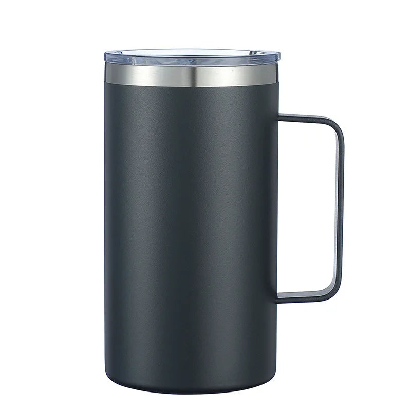 24oz Stainless Steel Coffee Cup Thermos Mug Leak-Proof Travel Thermal Vacuum Flask Insulated Water Bottle