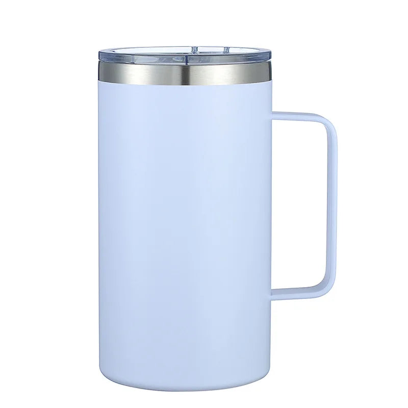 24oz Stainless Steel Coffee Cup Thermos Mug Leak-Proof Travel Thermal Vacuum Flask Insulated Water Bottle