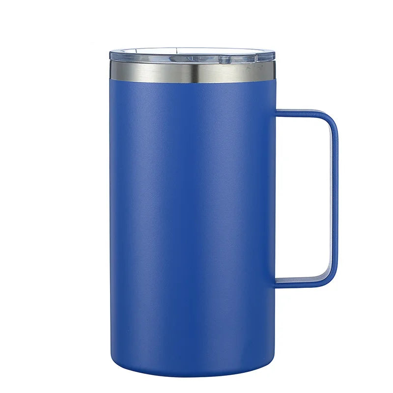 24oz Stainless Steel Coffee Cup Thermos Mug Leak-Proof Travel Thermal Vacuum Flask Insulated Water Bottle