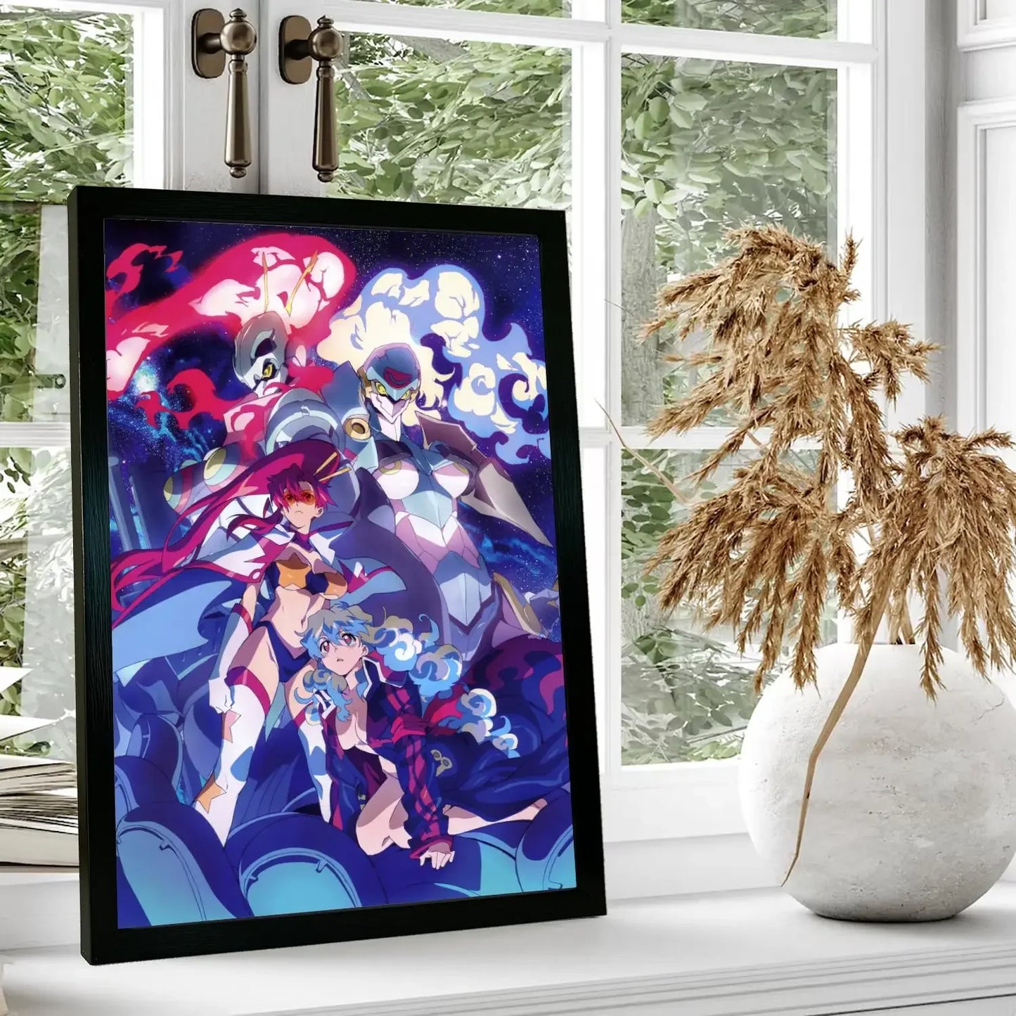 Gurren Lagann Anime Canvas Art Poster and Wall Art, Picture Print, Modern Family Bedroom Decor,Decorative painting