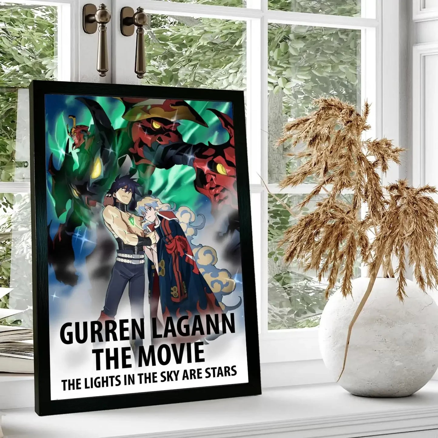 Gurren Lagann Anime Canvas Art Poster and Wall Art, Picture Print, Modern Family Bedroom Decor,Decorative painting