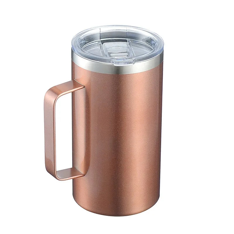 24oz Stainless Steel Coffee Cup Thermos Mug Leak-Proof Travel Thermal Vacuum Flask Insulated Water Bottle