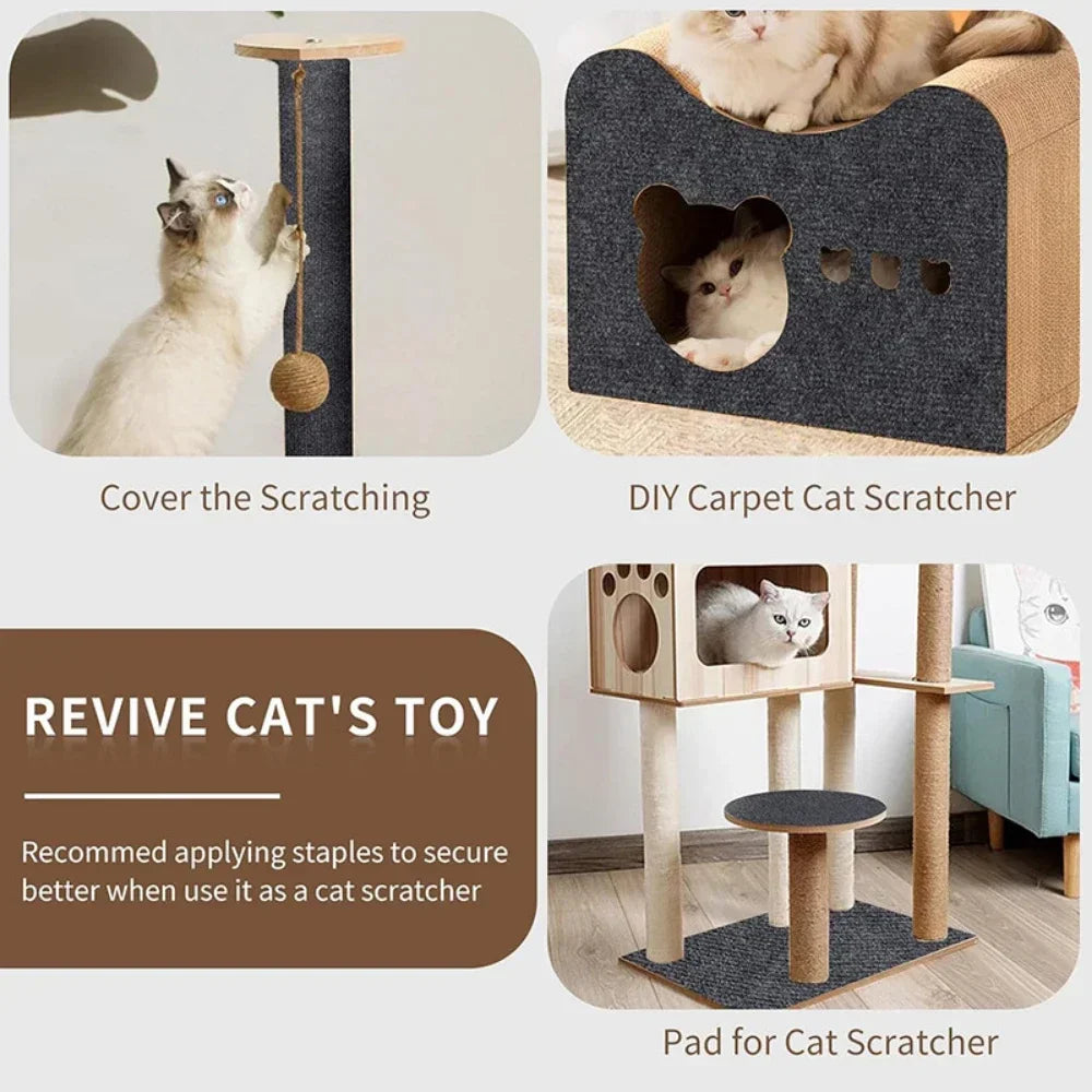 Scraper Scraper for Cats Cats Tree Scratching Post Scratcher Sofa Protector Claw Sharpening Self Adhesive Carpet Trimmed Tower