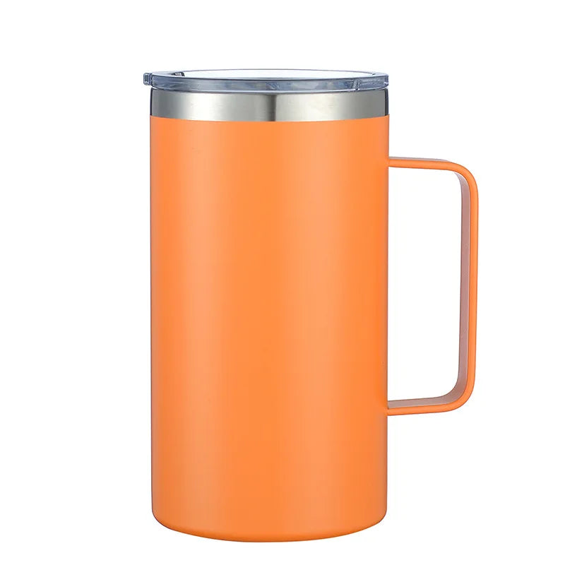 24oz Stainless Steel Coffee Cup Thermos Mug Leak-Proof Travel Thermal Vacuum Flask Insulated Water Bottle