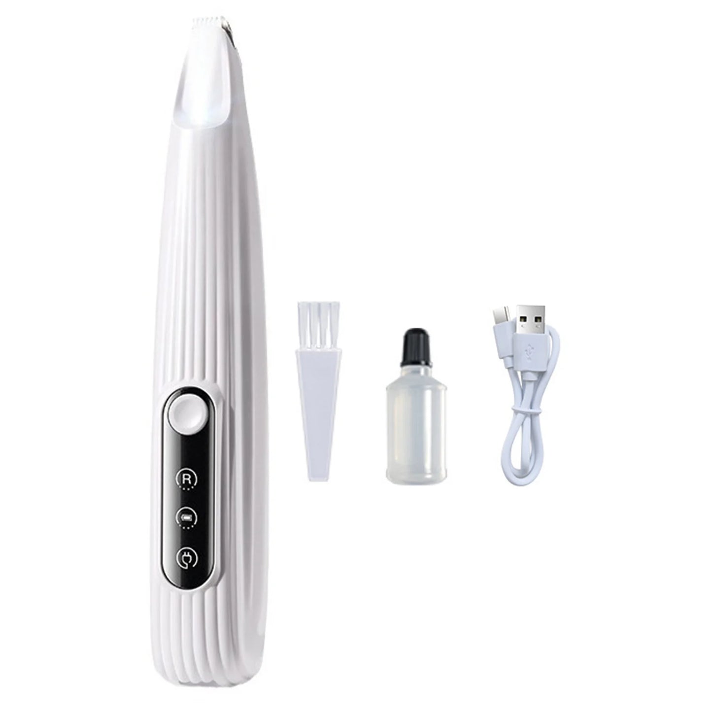 Portable Dog Paw Trimmer with Led Light Rechargeable Cordless Nail Grinder Shaver for Cats And Other Pets Nail Grooming Tools