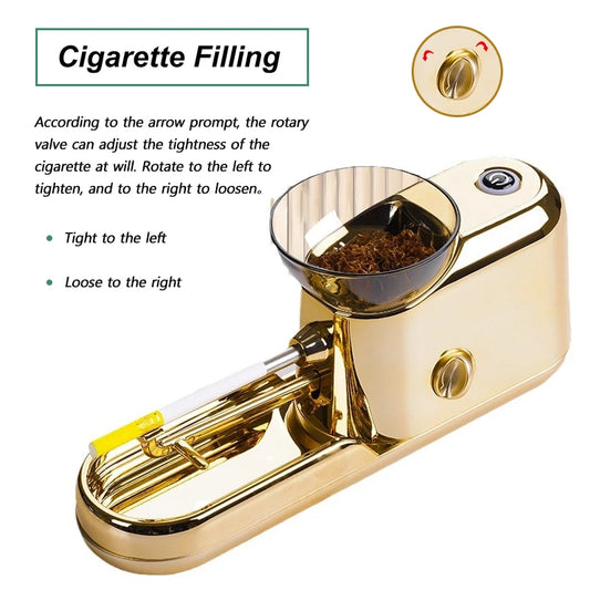 6.5/8mm Electric Thickness Dual-purpose Automatic Cigarette Rolling Machine Smoking Accessories