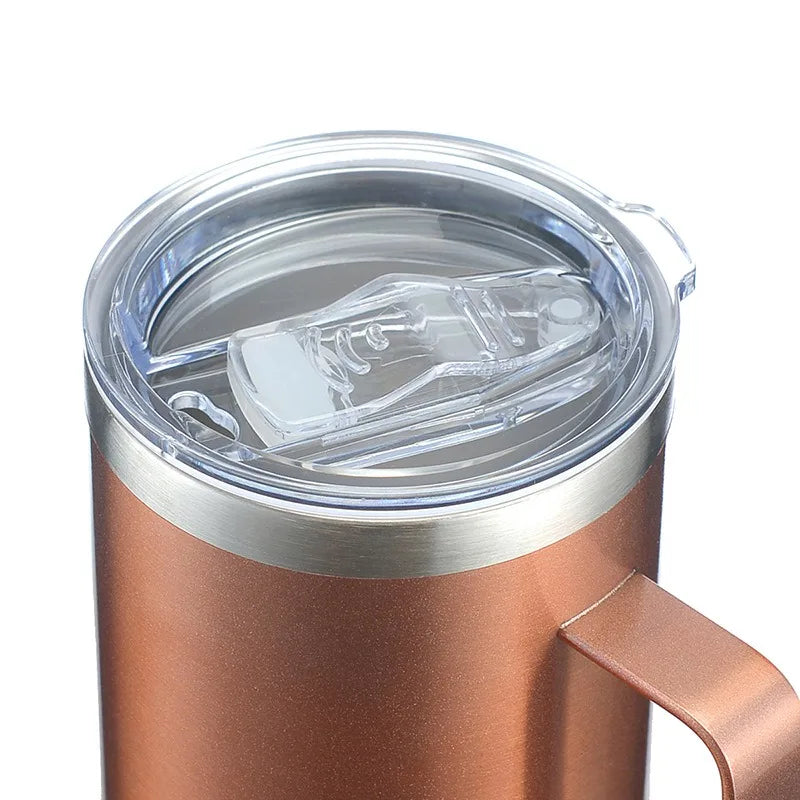 24oz Stainless Steel Coffee Cup Thermos Mug Leak-Proof Travel Thermal Vacuum Flask Insulated Water Bottle