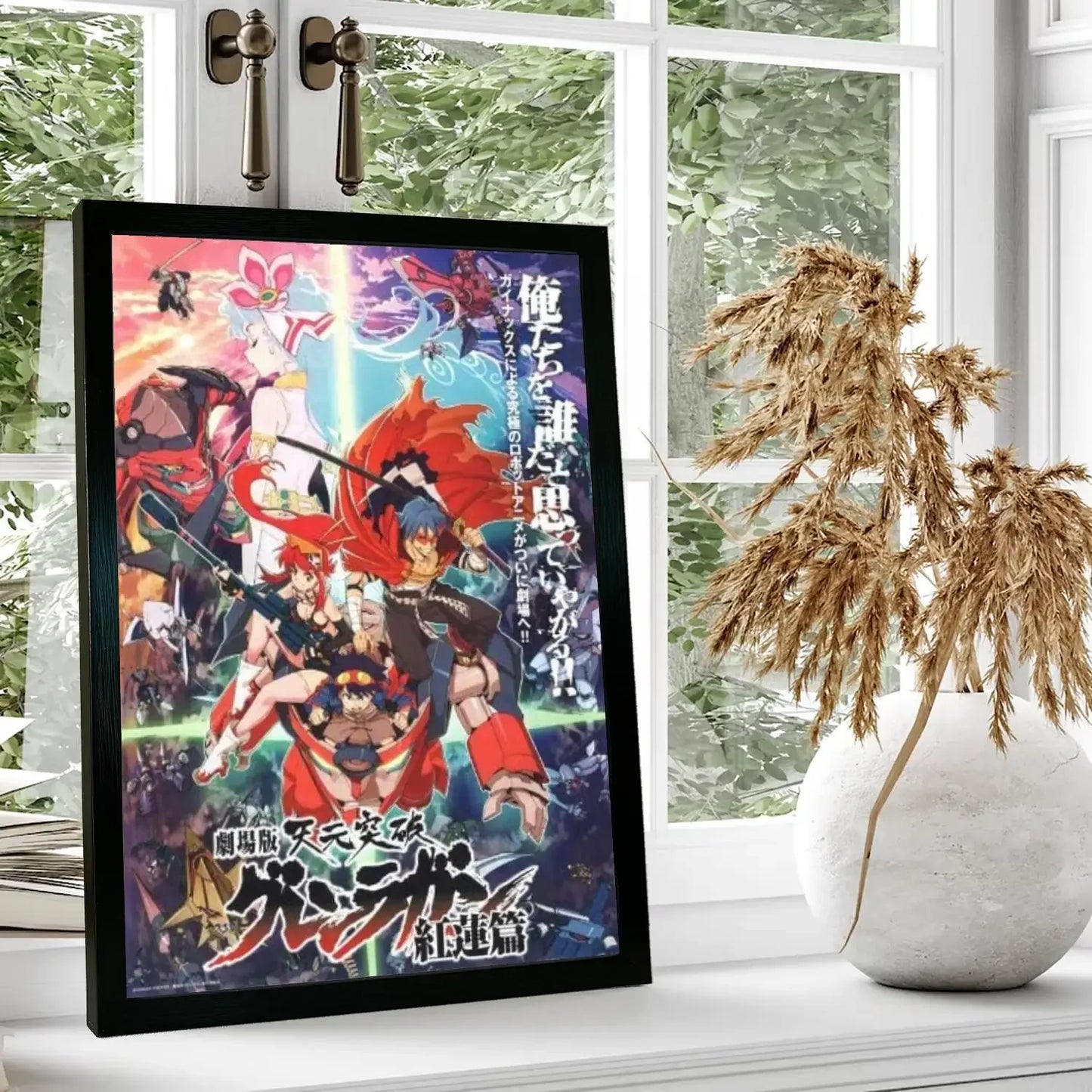 Gurren Lagann Anime Canvas Art Poster and Wall Art, Picture Print, Modern Family Bedroom Decor,Decorative painting