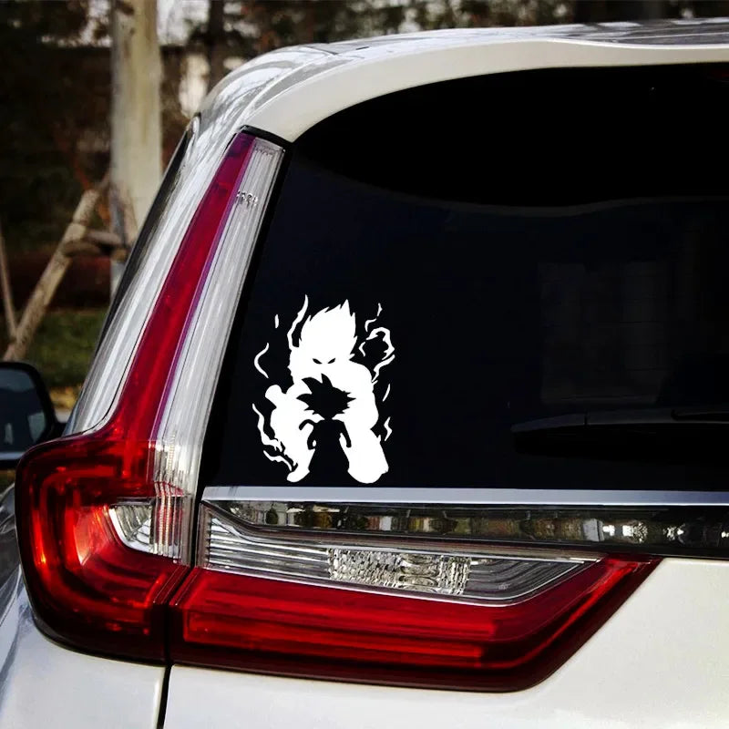 Car Stickers Son Goku Kakarotto Saiyan DBZ Anime Reflective Decoration for Windshield Bumper Trunk Motorcycle